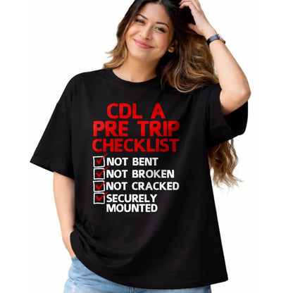 Best Truck Driver Life Shirt, Funny Trucker UnisexT-Shirt/Hoodie/Sweatshirt HLT00 - Cool CDL Trucker Art for Men Women Trucking CDL Truck Driver T-Shirt (4)