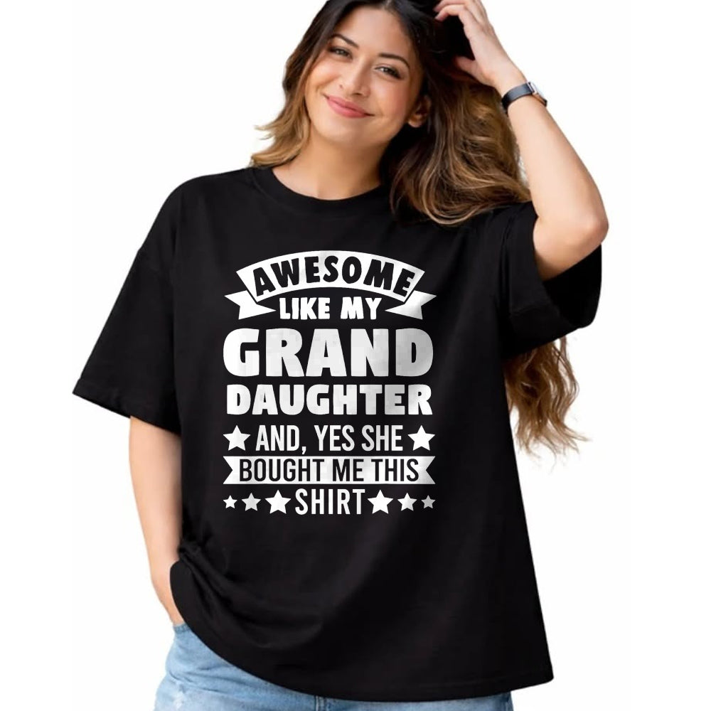 Best Grandpa Shirt, Proud Grandpa Unisex T-Shirt/Hoodie/Sweatshirt HLT00 - Awesome like my Granddaughter Grandpa Grandad T-Shirt