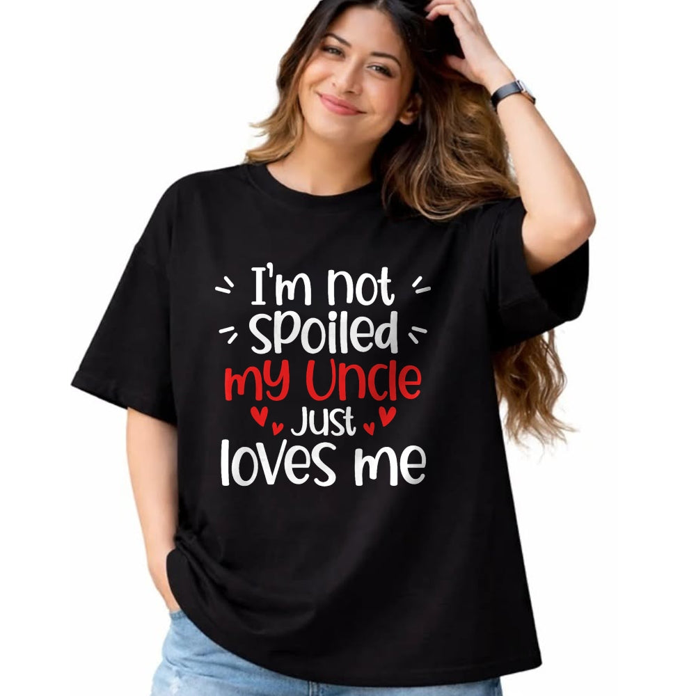 Best Wife Shirt, Wife and Husband Unisex T-Shirt/Hoodie/Sweatshirt HLT00 - I'm Not Spoiled My Uncle Loves Me Funny Kids Best Friend T-Shirt (1)