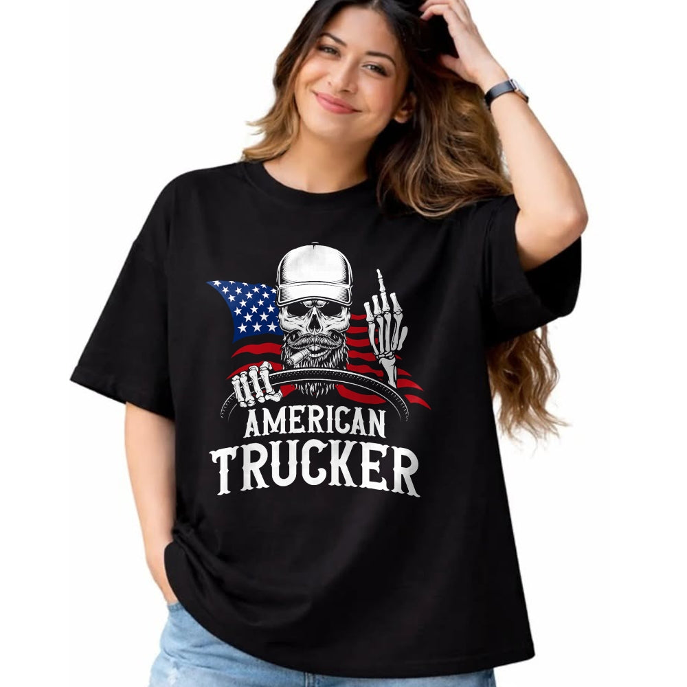 Best Truck Driver Life Shirt, Funny Trucker UnisexT-Shirt/Hoodie/Sweatshirt HLT00 - American Trucker for Patriotic Truck Driver T-Shirt