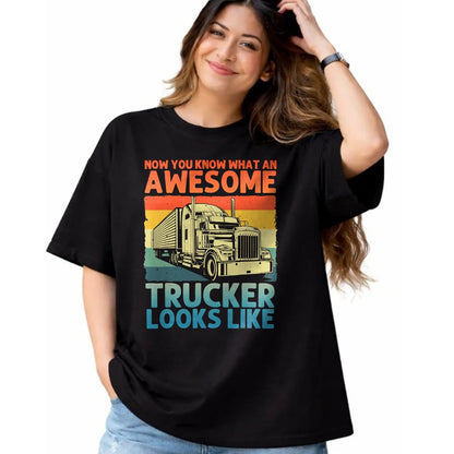 Best Truck Driver Life Shirt, Funny Trucker UnisexT-Shirt/Hoodie/Sweatshirt HLT00 - Best Truck Driver Art for Men Dad Women Trucking CDL Trucker T-Shirt (5)