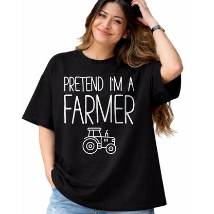 Best Farmer Life Shirt, Funny Farmer UnisexT-Shirt/Hoodie/Sweatshirt HLT00 - Pretend Im A Farmer Costume Funny Tractor Graphic T-Shirt