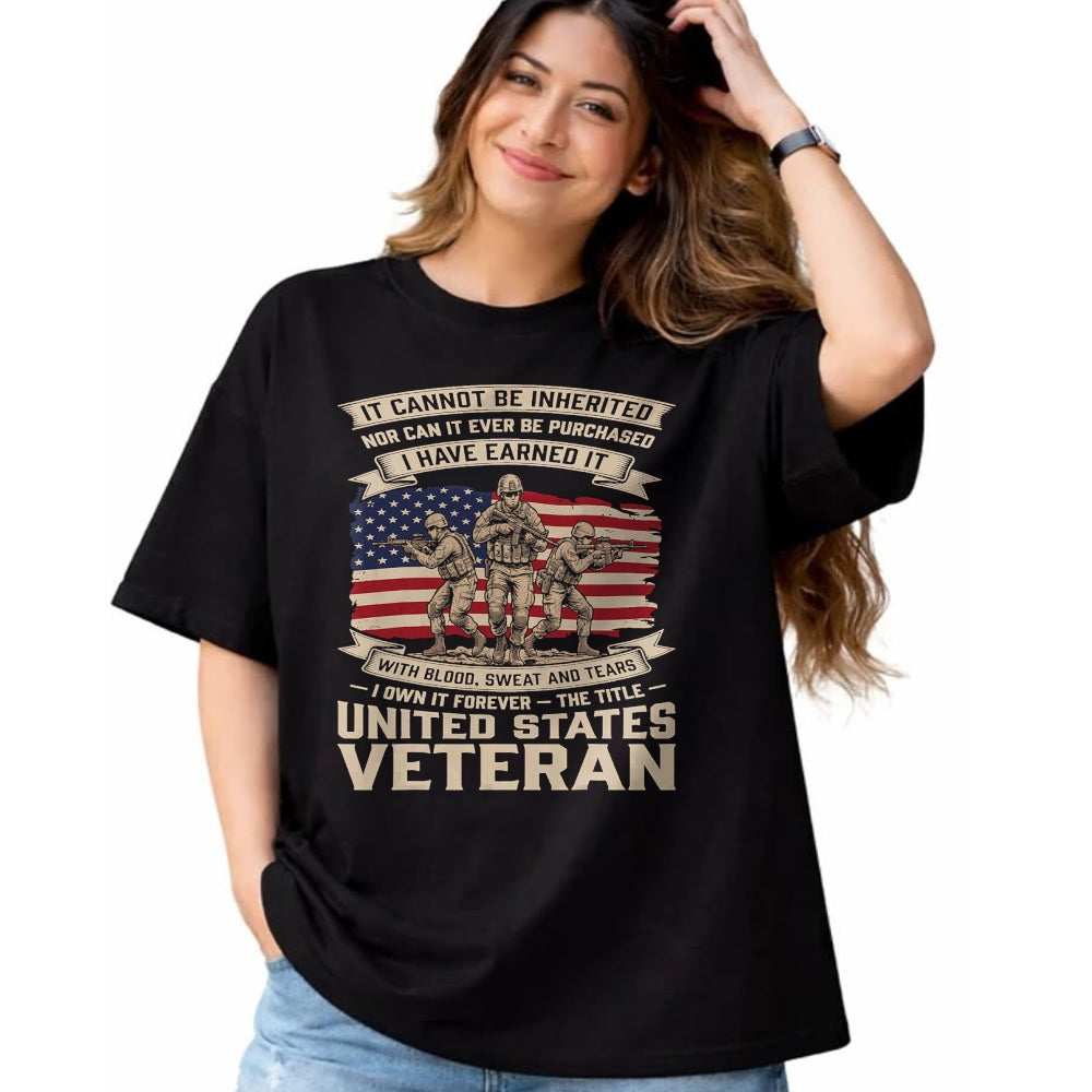 Proud Veteran Shirt, Funny Veteran UnisexT-Shirt/Hoodie/Sweatshirt HLT00 - Proud US Veteran Patriotic American Veterans Day T-Shirt