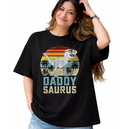 Best Dinosaur Lover Shirt, Funny Dinosaur UnisexT-Shirt/Hoodie/Sweatshirt HLT00 - Daddysaurus T Rex Dinosaur Daddy Saurus Family Matching T-Shirt (2)