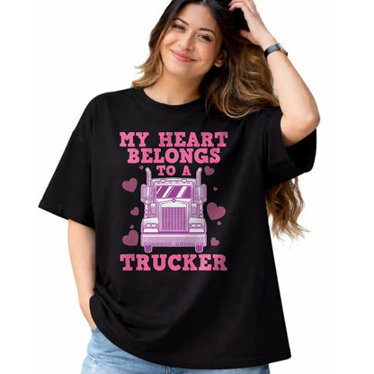 Best Truck Driver Life Shirt, Funny Trucker UnisexT-Shirt/Hoodie/Sweatshirt HLT00 - Cool Truckers Wife Gift for Women Funny Truck Driver Girl T-Shirt