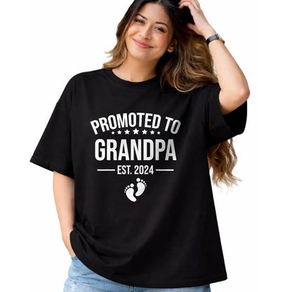 Best Grandpa Shirt, Proud Grandpa Unisex T-Shirt/Hoodie/Sweatshirt HLT00 - 1st Time Grandpa EST 2024 New First Grandpa 2024 T-Shirt (1)