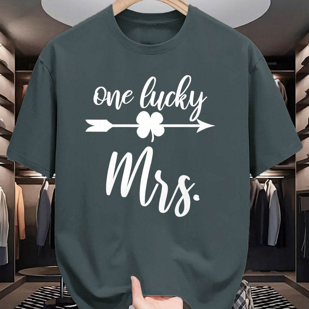 Best Wife Shirt, Wife and Husband Unisex T-Shirt/Hoodie/Sweatshirt HLT00 - Gift for wife T shirt, lucky wife   Womens Husband and Wife St Patricks Day T Shirt Gift One Lucky M