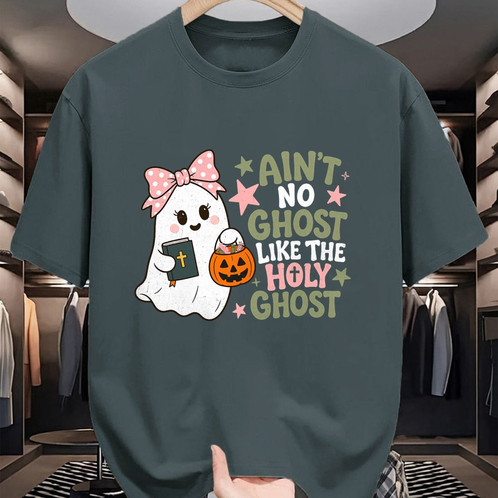 Best Teacher Shirt, Funny Teacher UnisexT-Shirt/Hoodie/Sweatshirt HLT00 - Ain't No Ghost Like The Holy Ghost Spooky Teacher Halloween T-Shirt