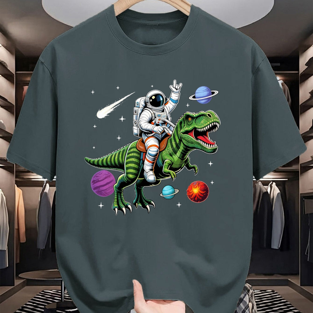 Best Dinosaur Lover Shirt, Funny Dinosaur UnisexT-Shirt/Hoodie/Sweatshirt HLT00 - Astronaut Riding Dinosaur T Rex Space Lovers Boys Kids T-Shirt