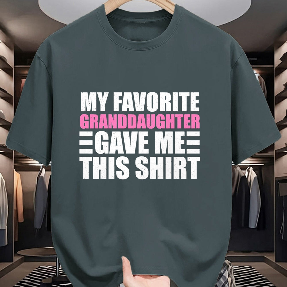 Best Grandpa Shirt, Proud Grandpa Unisex T-Shirt/Hoodie/Sweatshirt HLT00 - Funny Grandpa Art From Granddaughter For Men Grandfather T-Shirt