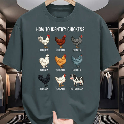 Best Farmer Life Shirt, Funny Farmer UnisexT-Shirt/Hoodie/Sweatshirt HLT00 - How to Identify Chickens T-Shirt