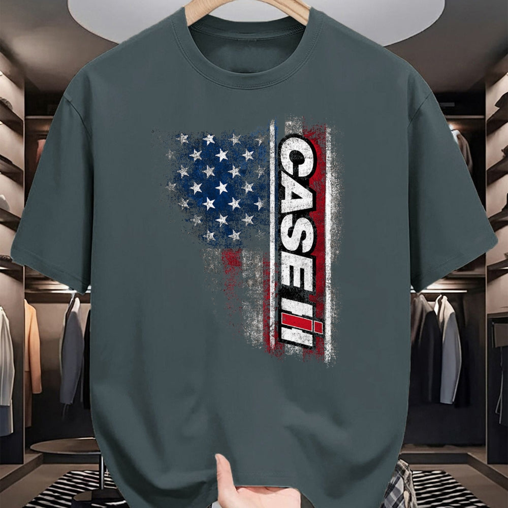 Best Farmer Life Shirt, Funny Farmer UnisexT-Shirt/Hoodie/Sweatshirt HLT00 - CASE IH - American Flag T-Shirt