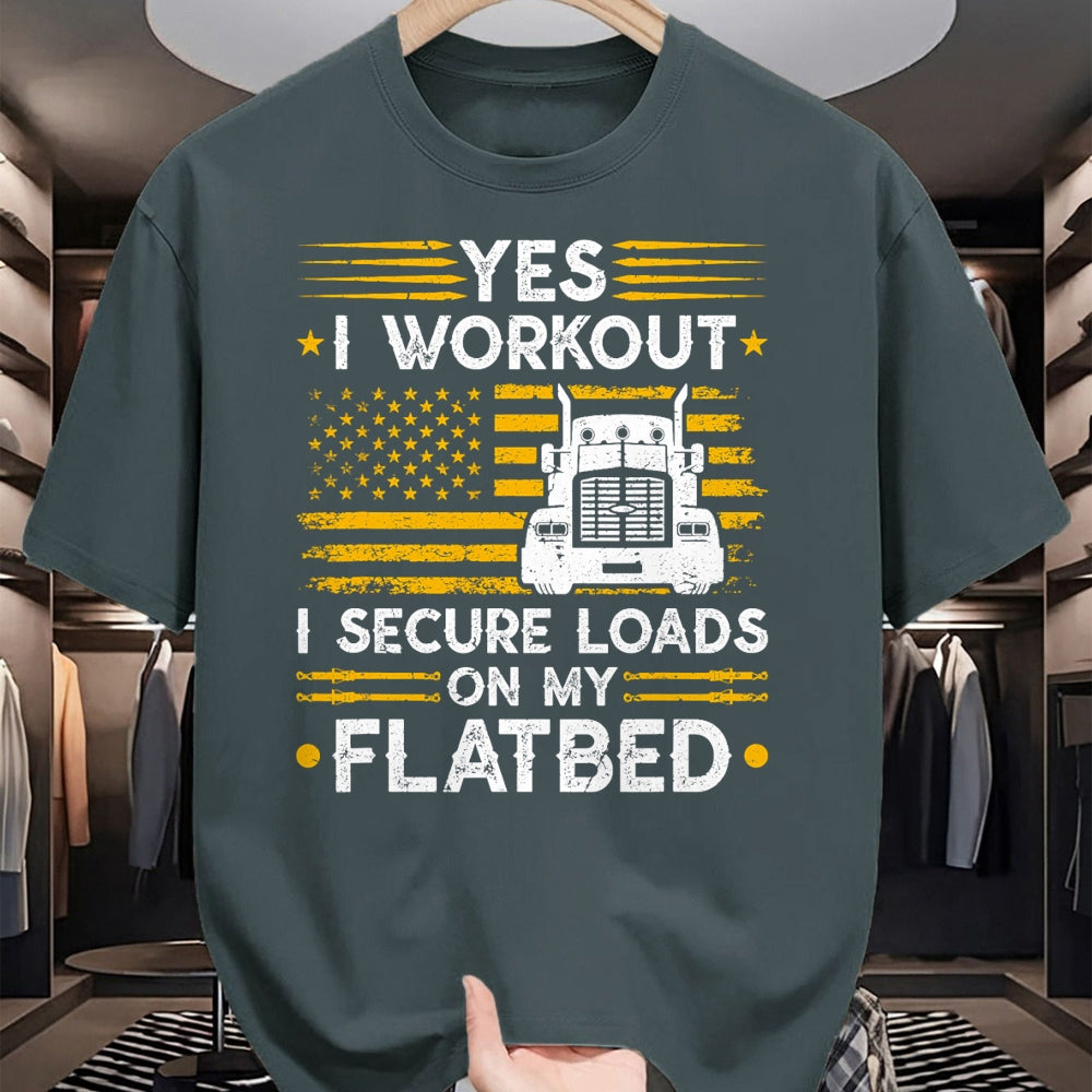 Best Truck Driver Life Shirt, Funny Trucker UnisexT-Shirt/Hoodie/Sweatshirt HLT00 - Flatbedder Truck Driver Secure Loads Flatbed Trucker T-Shirt