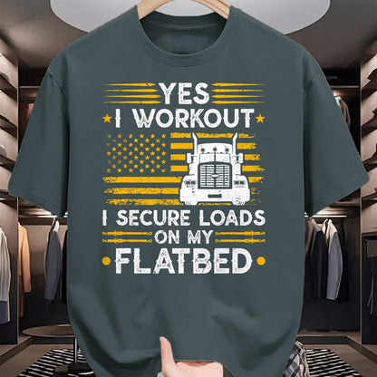 Best Truck Driver Life Shirt, Funny Trucker UnisexT-Shirt/Hoodie/Sweatshirt HLT00 - Flatbedder Truck Driver Secure Loads Flatbed Trucker T-Shirt