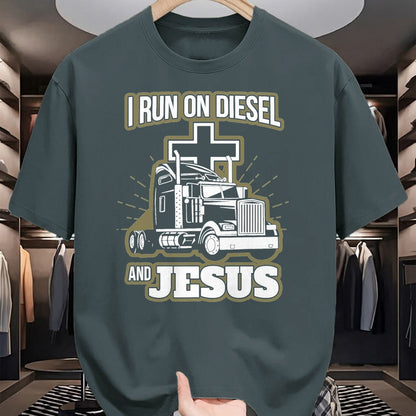 Best Truck Driver Life Shirt, Funny Trucker UnisexT-Shirt/Hoodie/Sweatshirt HLT00 - Jesus Truck Driver Christian Trucker T-Shirt, Men, Black, 3X-Large