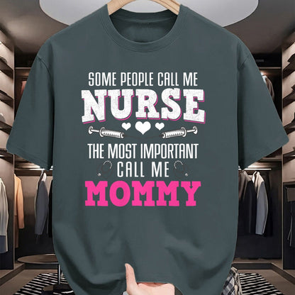Funny Nurse Shirt, Nurse Unisex T-Shirt/Hoodie/Sweatshirt HLT00 - Proud Nurse And Loving Mommy Best Mom Hero Mother's Day Gift T-Shirt