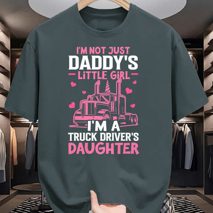 Best Truck Driver Life Shirt, Funny Trucker UnisexT-Shirt/Hoodie/Sweatshirt HLT00 - I'm A Truck Driver's Daughter Trucker Girl T-Shirt