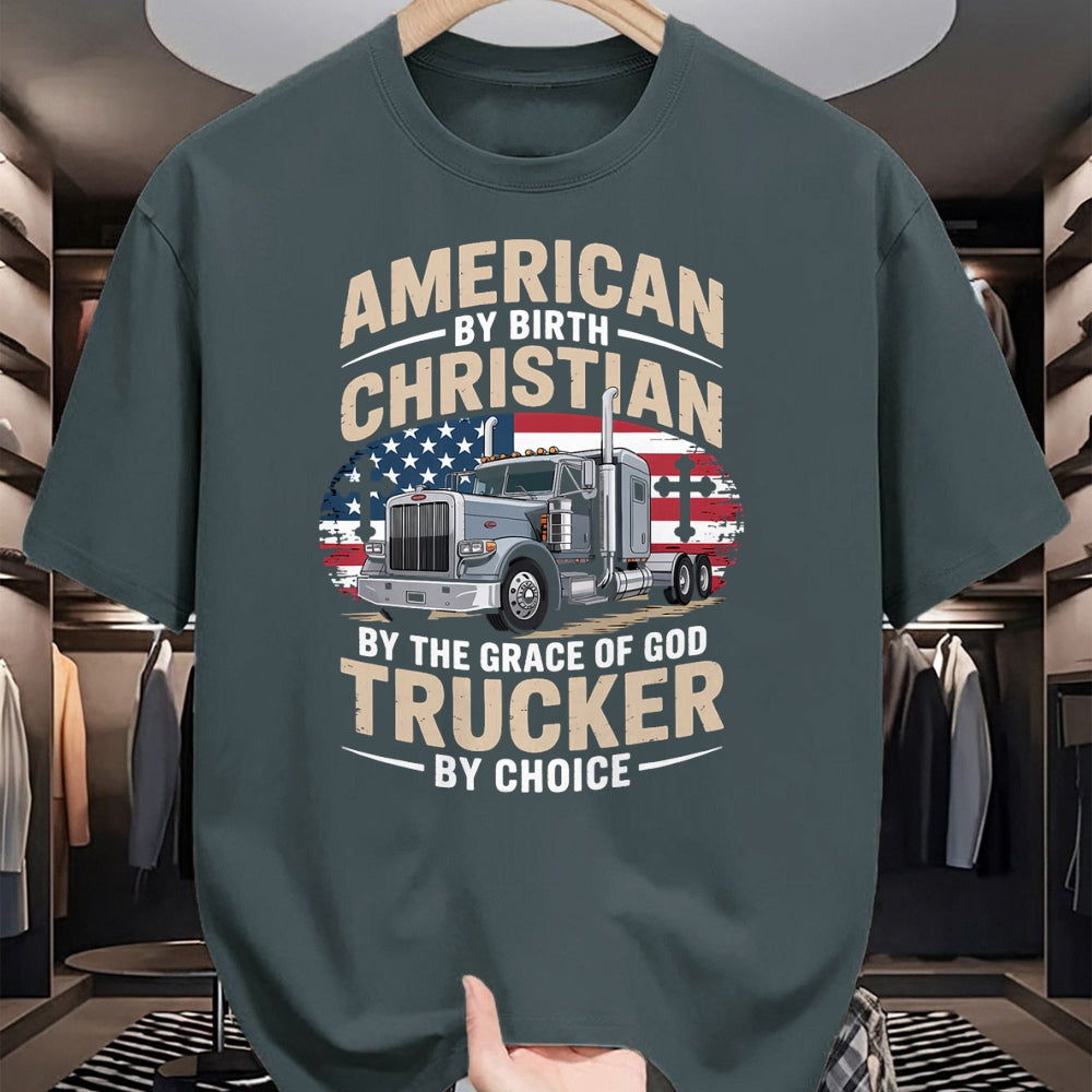 Best Truck Driver Life Shirt, Funny Trucker UnisexT-Shirt/Hoodie/Sweatshirt HLT00 - Driven Faith and Diesel Trucking Jesus Christian Trucker T-Shirt (1)