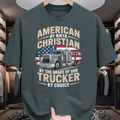 Best Truck Driver Life Shirt, Funny Trucker UnisexT-Shirt/Hoodie/Sweatshirt HLT00 - Driven Faith and Diesel Trucking Jesus Christian Trucker T-Shirt (1)