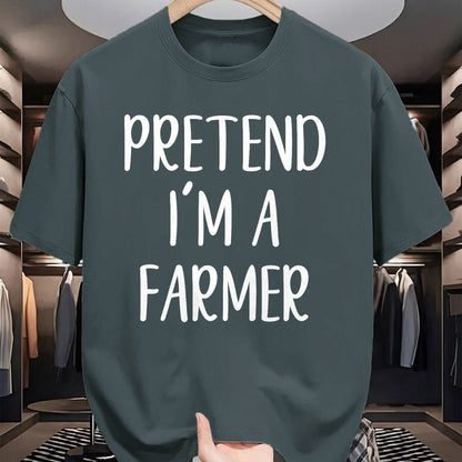 Best Farmer Life Shirt, Funny Farmer UnisexT-Shirt/Hoodie/Sweatshirt HLT00 - Pretend I'm A Farmer Costume Halloween Funny Easy Adult Kid T-Shirt