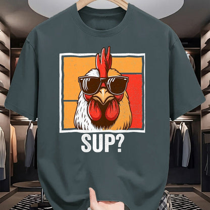 Best Farmer Life Shirt, Funny Farmer UnisexT-Shirt/Hoodie/Sweatshirt HLT00 - Chicken Sunglasses Animal Farm Funny for Farmer Men Women T-Shirt, Men, Black, 3X-Large