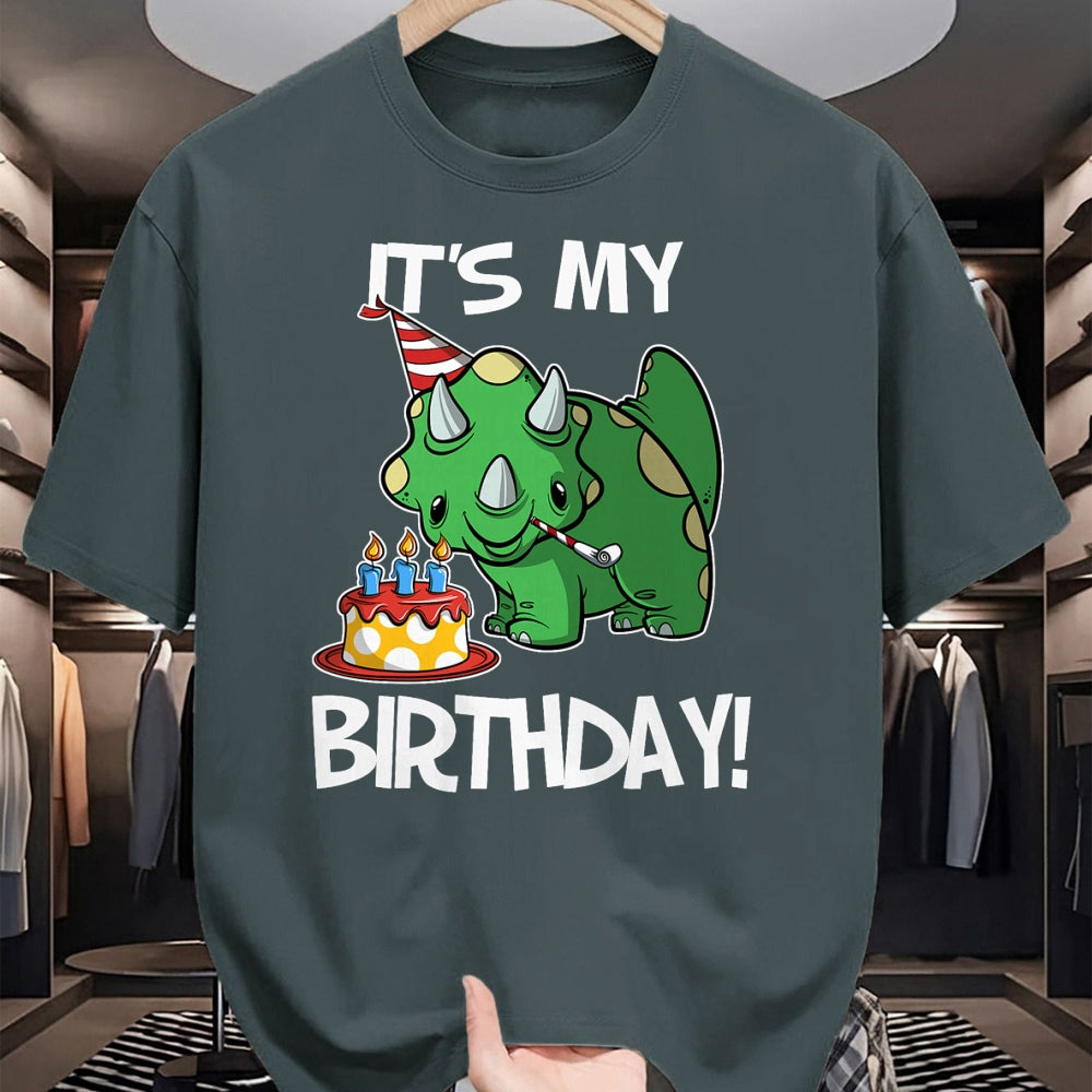 Best Dinosaur Lover Shirt, Funny Dinosaur UnisexT-Shirt/Hoodie/Sweatshirt HLT00 - OKAI Birthday Tees Unisex-Kids Triceratops Dinosaur Birthday T-Shirt, Black, Small