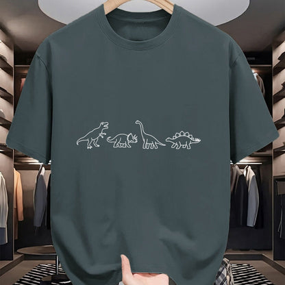 Best Dinosaur Lover Shirt, Funny Dinosaur UnisexT-Shirt/Hoodie/Sweatshirt HLT00 - Minimalist Cute Dino & Dinosaur Family (Dinos) T-Shirt