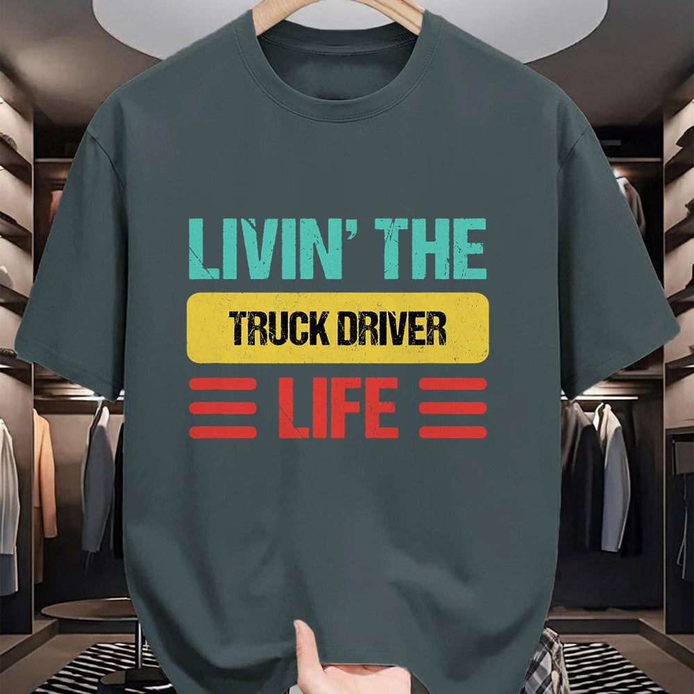 Best Truck Driver Life Shirt, Funny Trucker UnisexT-Shirt/Hoodie/Sweatshirt HLT00 - Truck Driver T-Shirt (9)