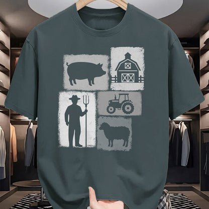 Best Farmer Life Shirt, Funny Farmer UnisexT-Shirt/Hoodie/Sweatshirt HLT00 - Farmer Vintage Collage Farming Rancher Cowboy Farm Owner T-Shirt