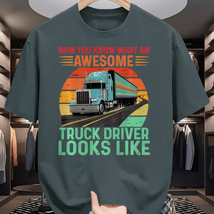 Best Truck Driver Life Shirt, Funny Trucker UnisexT-Shirt/Hoodie/Sweatshirt HLT00 - Awesome Truck driver Trucker Design For Men Truck Driver Premium Tri-blend T-Shirt