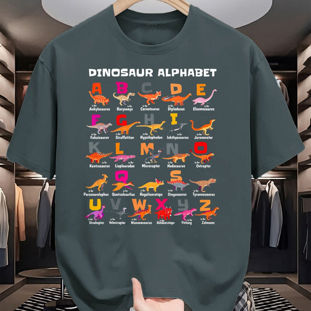 Best Dinosaur Lover Shirt, Funny Dinosaur UnisexT-Shirt/Hoodie/Sweatshirt HLT00 - Types of Dinosaurs Alphabet A-Z ABC Dino Identification T-Shirt (3)