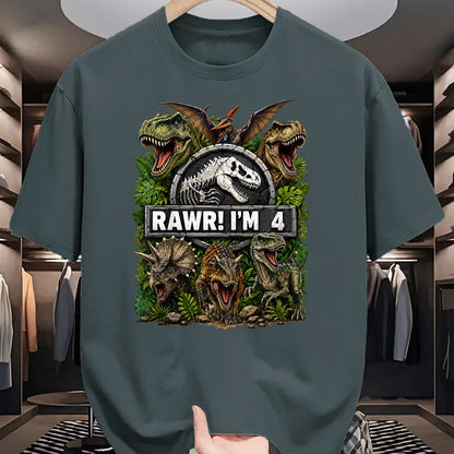 Best Dinosaur Lover Shirt, Funny Dinosaur UnisexT-Shirt/Hoodie/Sweatshirt HLT00 - Kids Rawr I_m 4 Years Old Boys Kids T-Rex Dinosaur 4th Birthday T-Shirt
