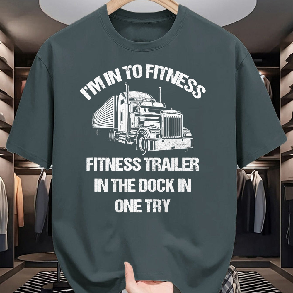Best Truck Driver Life Shirt, Funny Trucker UnisexT-Shirt/Hoodie/Sweatshirt HLT00 - Funny Semi Truck Driver I'm into Fitness Trucker T-Shirt