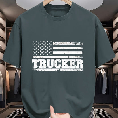Best Truck Driver Life Shirt, Funny Trucker UnisexT-Shirt/Hoodie/Sweatshirt HLT00 - Truck Driver Trucker Us American Flag Patriotic T-Shirt