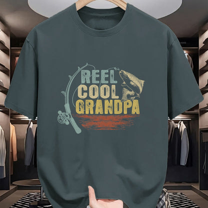 Best Grandpa Shirt, Proud Grandpa Unisex T-Shirt/Hoodie/Sweatshirt HLT00 -Funny Fishing Vintage Reel Cool Grandpa T-Shirt