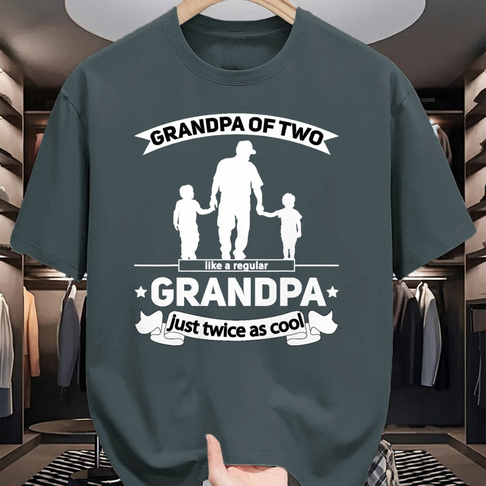 Best Grandpa Shirt, Proud Grandpa Unisex T-Shirt/Hoodie/Sweatshirt HLT00 - Grandpa of two Grandsons Grandpa Squared Grandpa of 2 Boys T-Shirt