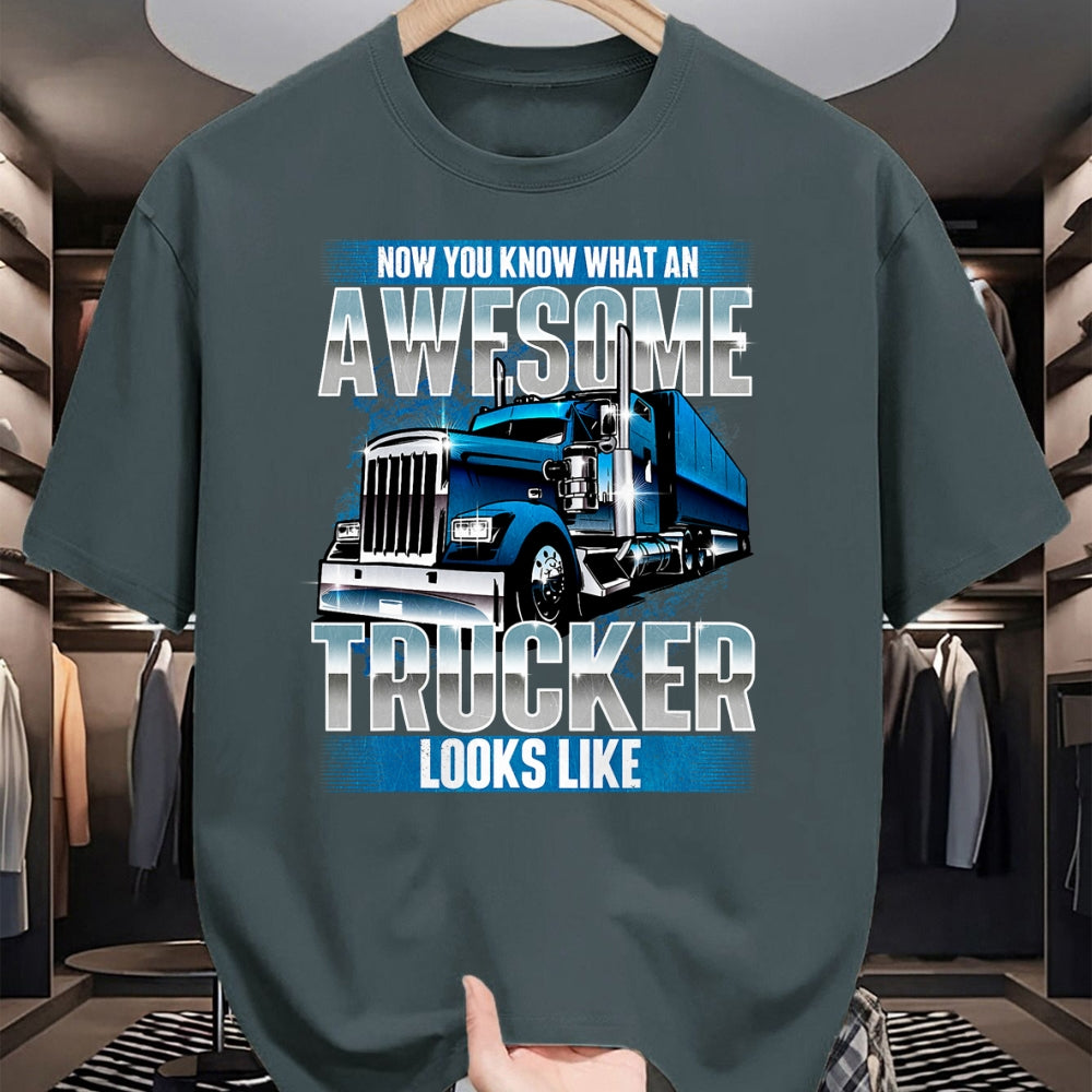 Best Truck Driver Life Shirt, Funny Trucker UnisexT-Shirt/Hoodie/Sweatshirt HLT00 - Awesome Trucker - Semi Truck Driver Trucking Big Rig Trucker T-Shirt