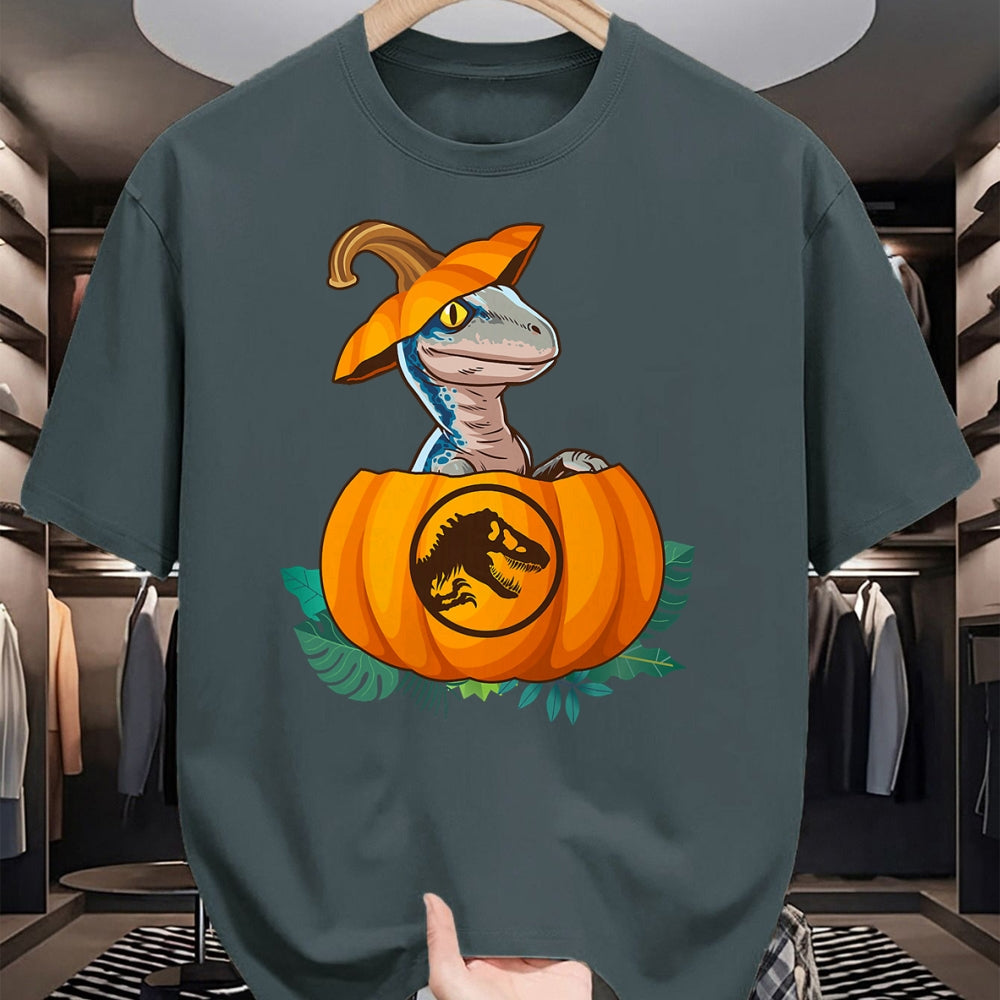 Best Dinosaur Lover Shirt, Funny Dinosaur UnisexT-Shirt/Hoodie/Sweatshirt HLT00 - Jurassic World Halloween Dinosaur Pumpkin Logo T-Shirt