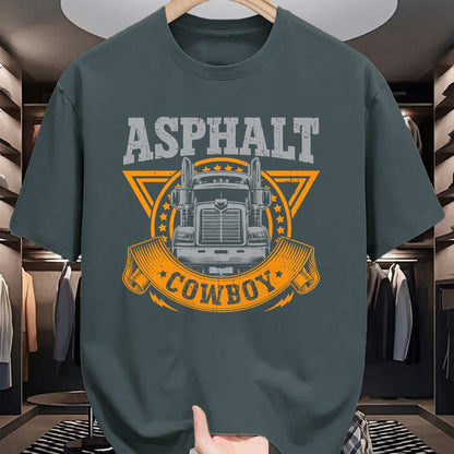 Best Truck Driver Life Shirt, Funny Trucker UnisexT-Shirt/Hoodie/Sweatshirt HLT00 - Asphalt Cowboy Cool Truck Driver Design Trucker T-Shirt (1)