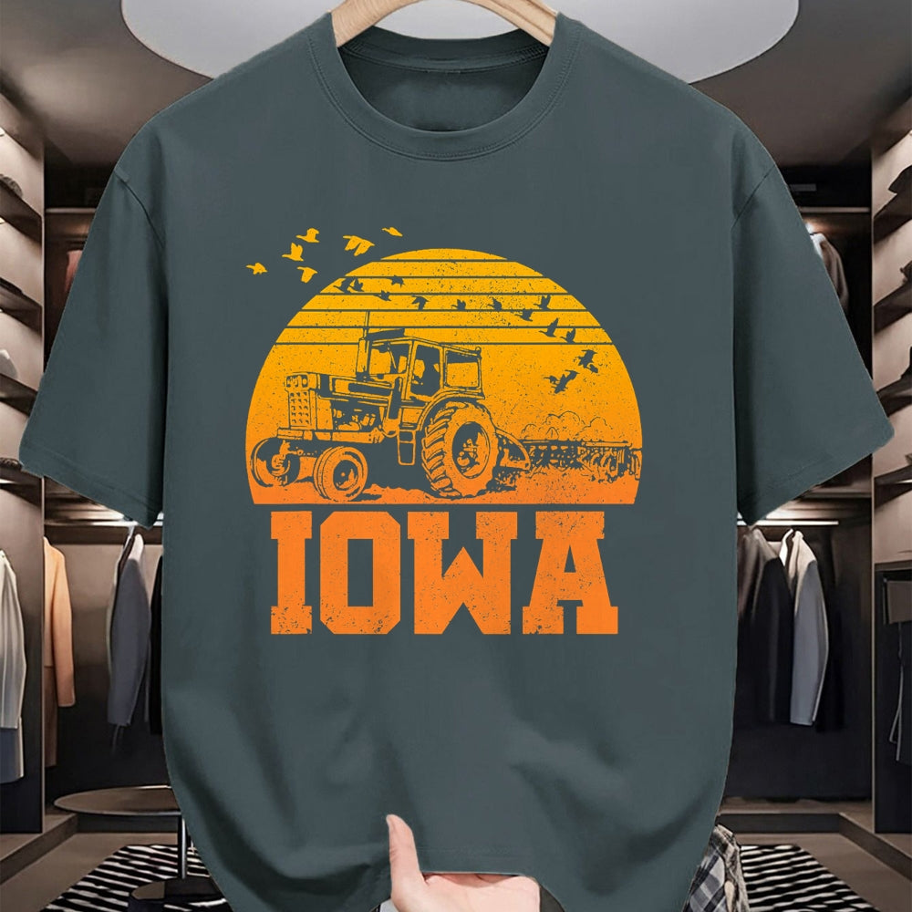 Best Farmer Life Shirt, Funny Farmer UnisexT-Shirt/Hoodie/Sweatshirt HLT00 - Iowa T-Shirt - Vintage Retro Tractor Farmer Shirt Gift T-Shirt