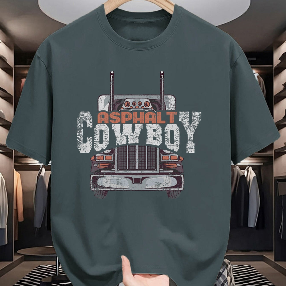 Best Truck Driver Life Shirt, Funny Trucker UnisexT-Shirt/Hoodie/Sweatshirt HLT00 - Asphalt Cowboy Cool Truck Driver Design Trucker T-Shirt (3)