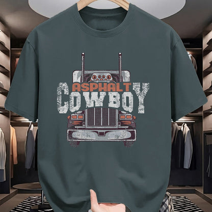 Best Truck Driver Life Shirt, Funny Trucker UnisexT-Shirt/Hoodie/Sweatshirt HLT00 - Asphalt Cowboy Cool Truck Driver Design Trucker T-Shirt (3)