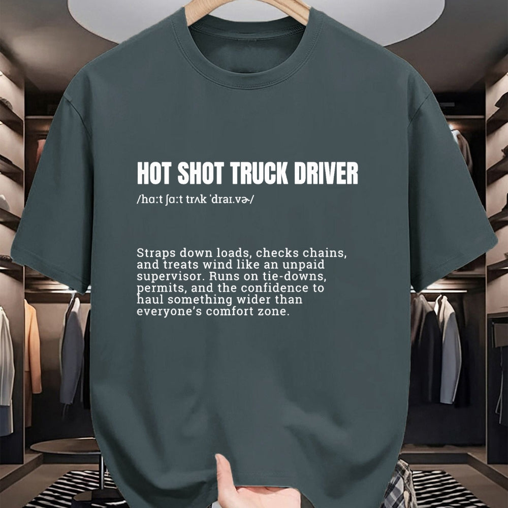 Best Truck Driver Life Shirt, Funny Trucker UnisexT-Shirt/Hoodie/Sweatshirt HLT00 - Hot Shot Truck Driver Definition Funny Trucker T-Shirt