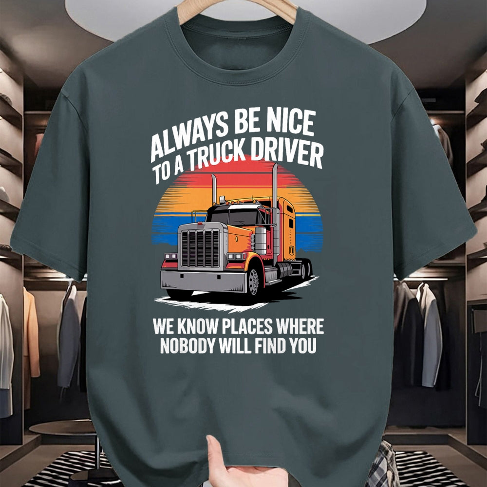Best Truck Driver Life Shirt, Funny Trucker UnisexT-Shirt/Hoodie/Sweatshirt HLT00 - Best Truck Driver Art for Men Dad Women Trucking CDL Trucker T-Shirt (1)