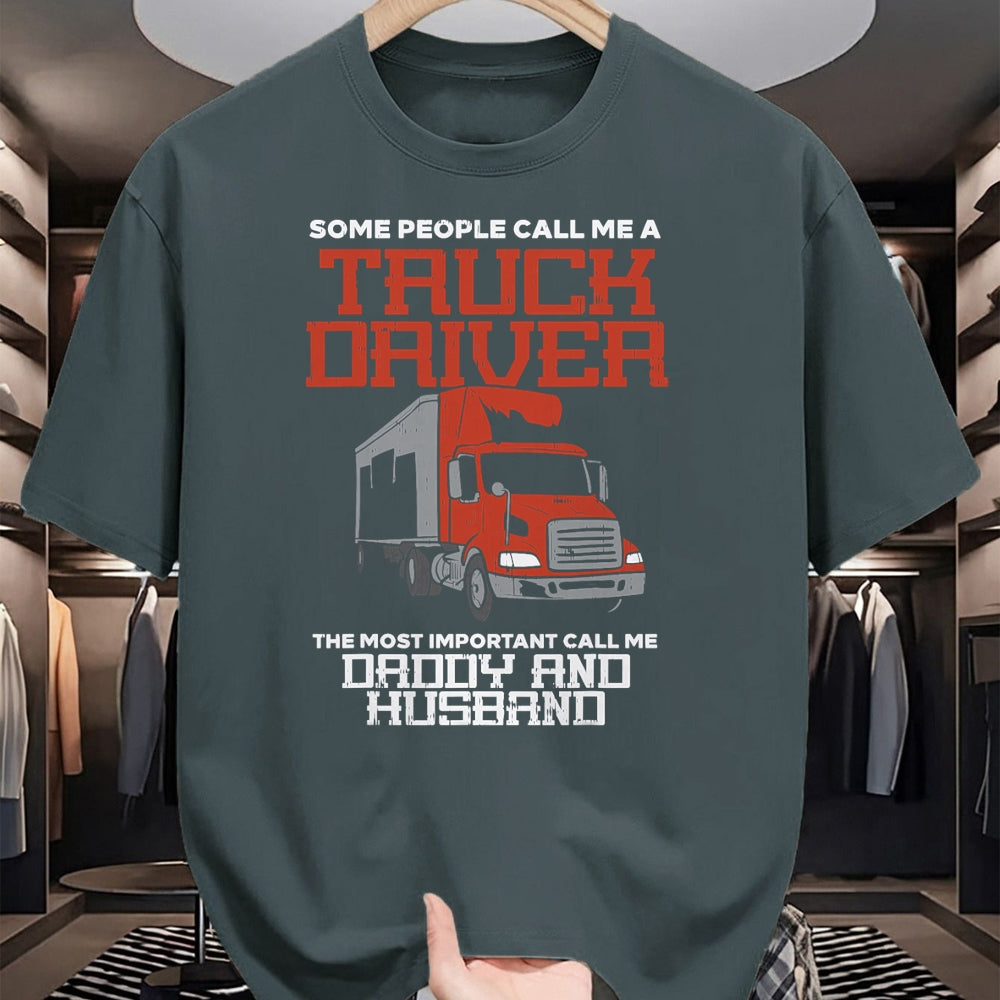 Best Truck Driver Life Shirt, Funny Trucker UnisexT-Shirt/Hoodie/Sweatshirt HLT00 - Truck Driver Most Important Daddy Husband Trucker Men Gift T-Shirt