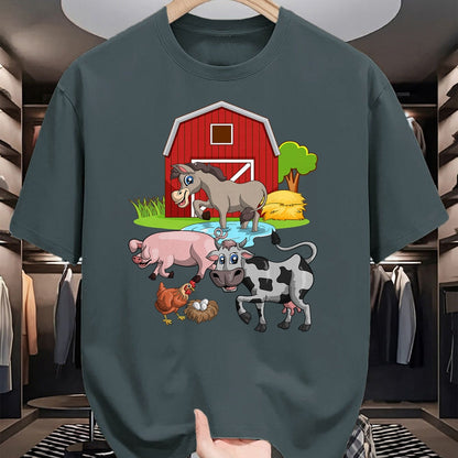 Best Farmer Life Shirt, Funny Farmer UnisexT-Shirt/Hoodie/Sweatshirt HLT00 - Donkey Pig Chicken Cow Agriculture Farm Animal T-Shirt