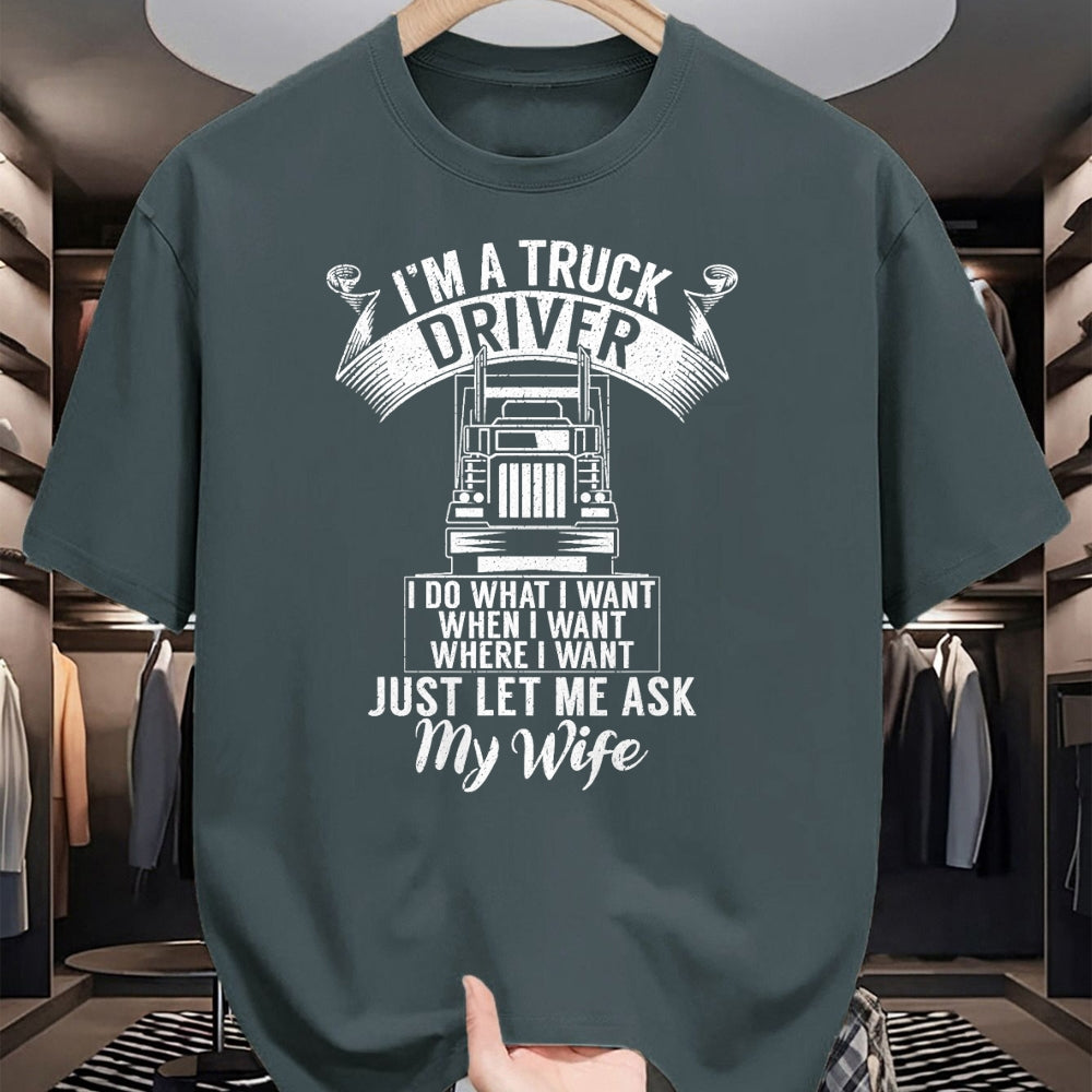 Best Truck Driver Life Shirt, Funny Trucker UnisexT-Shirt/Hoodie/Sweatshirt HLT00 - Im a Trucker Driver I do what i want Truck Driver T-Shirt