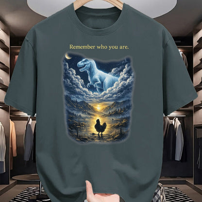 Best Dinosaur Lover Shirt, Funny Dinosaur UnisexT-Shirt/Hoodie/Sweatshirt HLT00 - Remember Who are You Dinosaur Chicken for Men Women T-Shirt