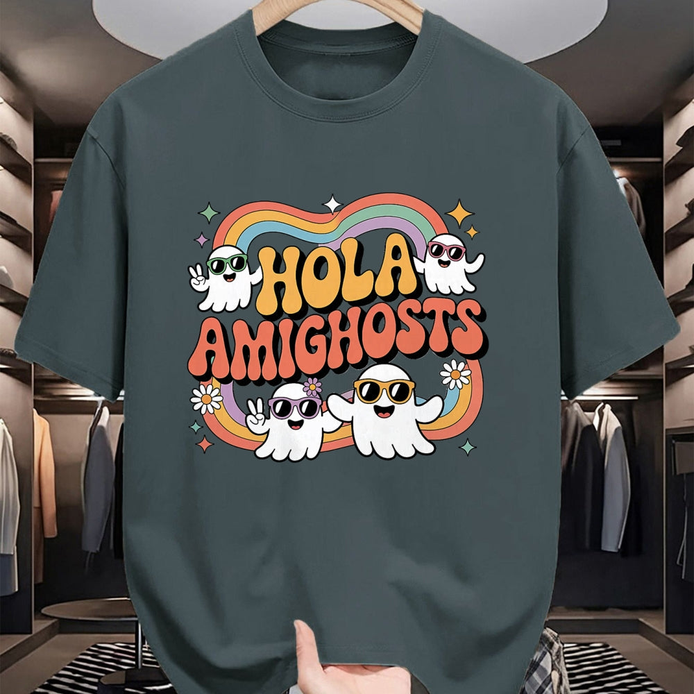 Best Teacher Shirt, Funny Teacher UnisexT-Shirt/Hoodie/Sweatshirt HLT00 - Hola Amighosts Ghost Funny Halloween Costume Spanish Groovy T-Shirt