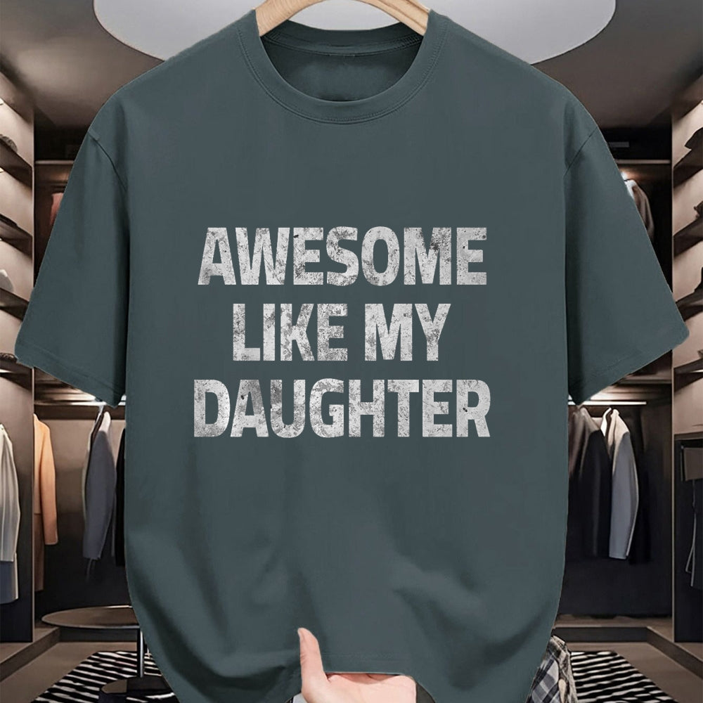Best Wife Shirt, Wife and Husband Unisex T-Shirt/Hoodie/Sweatshirt HLT00 - Awesome Like My Daughter Father's Day Funny Dad Husband Man Premium T-Shirt